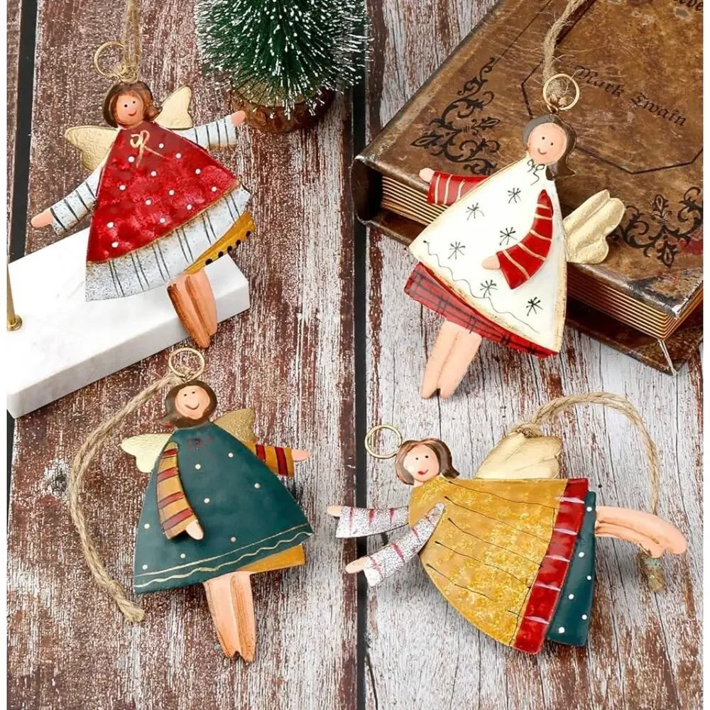 4 WickedAF Angel Themed Christmas Ornaments